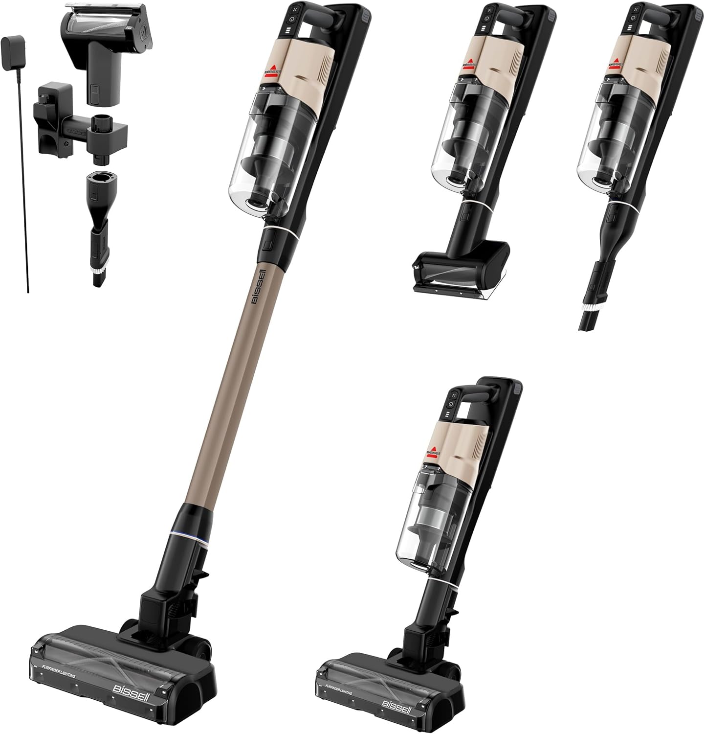 Bissell PowerClean FurGuard 280W Self-Standing Cordless Vacuum w/Self-Cleaning Brush Roll, Strong Suction, Removeable Battery, Wall Mount, Upholstery Tool & Bright Headlights detail 17