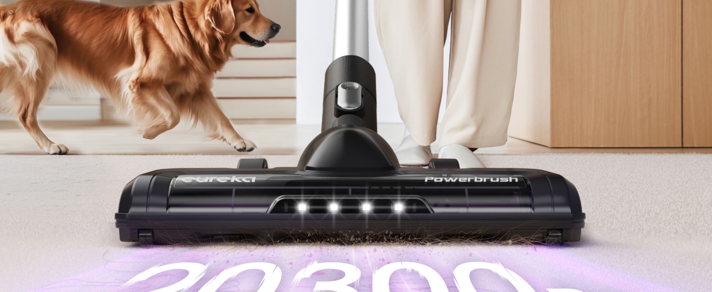 EurekaCordless Vacuum - 50 Min Runtime for Large Homes, 5.5 lbs Lightweight, Ideal for Pet Hair & Allergies on Hardwood & Carpet ReactiClean 410 detail 1