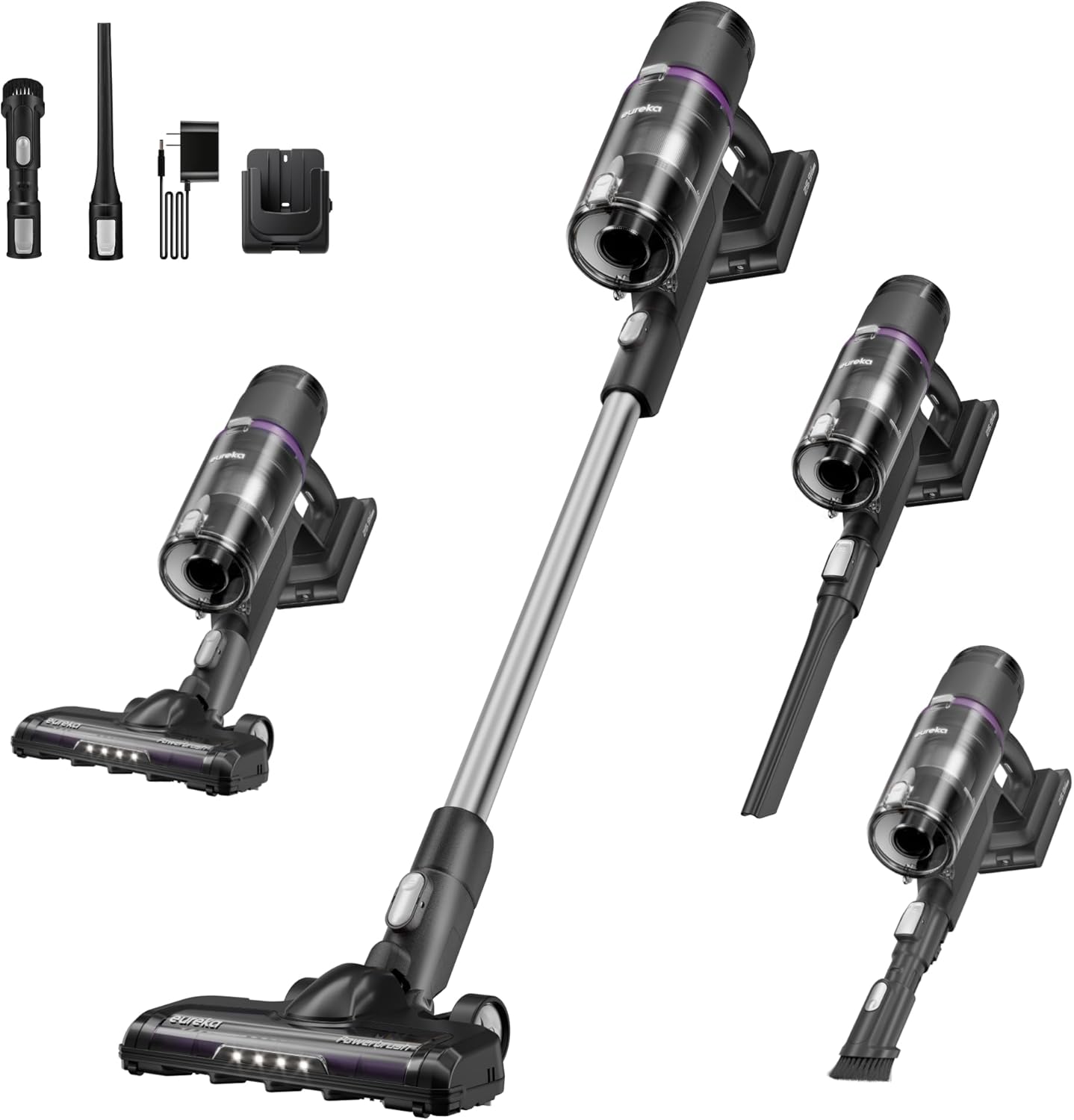 EurekaCordless Vacuum - 50 Min Runtime for Large Homes, 5.5 lbs Lightweight, Ideal for Pet Hair & Allergies on Hardwood & Carpet ReactiClean 410 detail 9