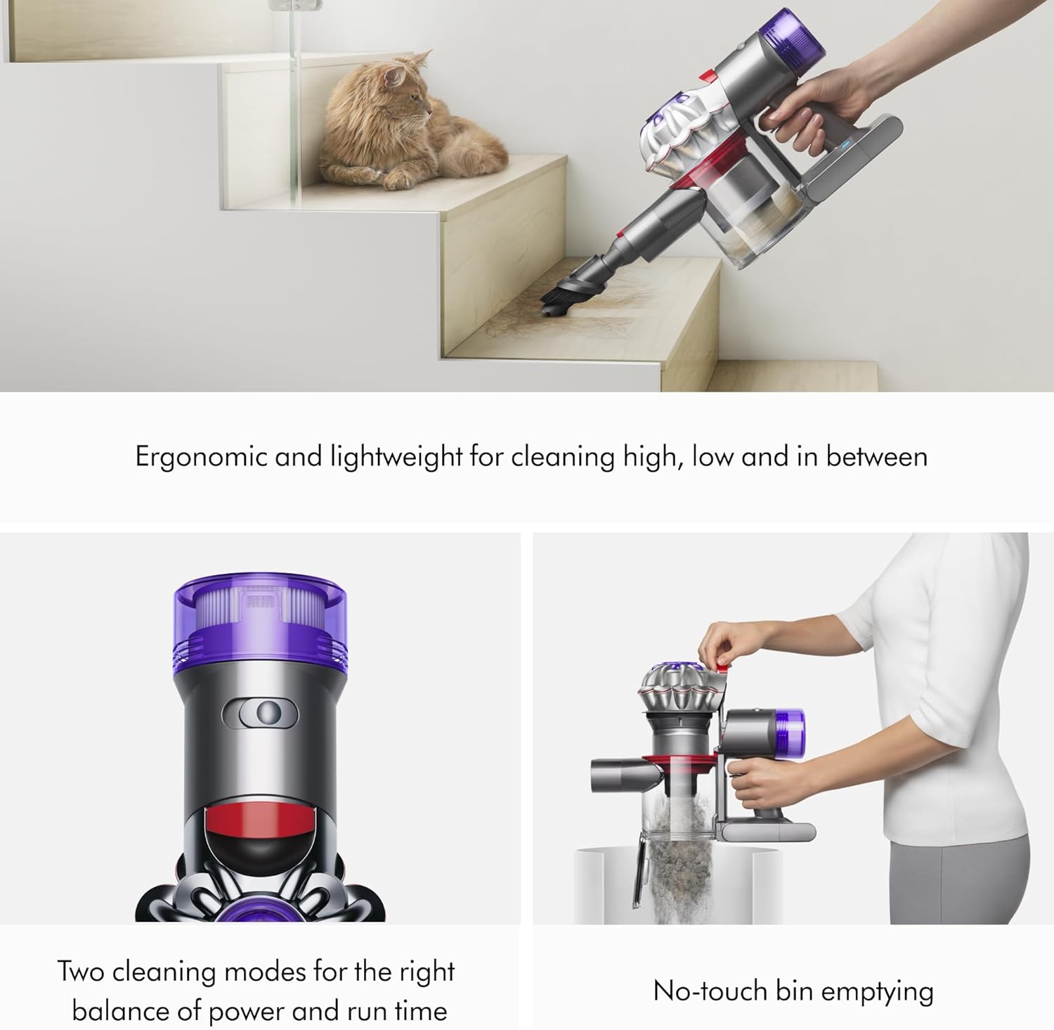 Dyson Car+Boat Handheld Vacuum, Cordless and Lightweight, Cleans Hard Surfaces and Upholstery, 115AW, 2 Power Modes, Up to 50 Minutes² detail 17