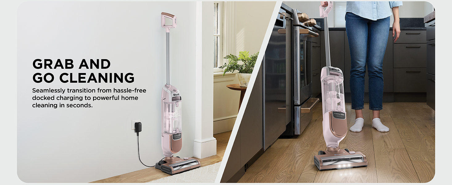 Shark Freestyle Max Cordless Upright Vacuum | Multi-Surface Cleaning, Lightweight, Easy Maintenance | Large Dust Cup, 2-Speed Brushroll, LED Headlights | Nordic Blue | SV2002 detail 6