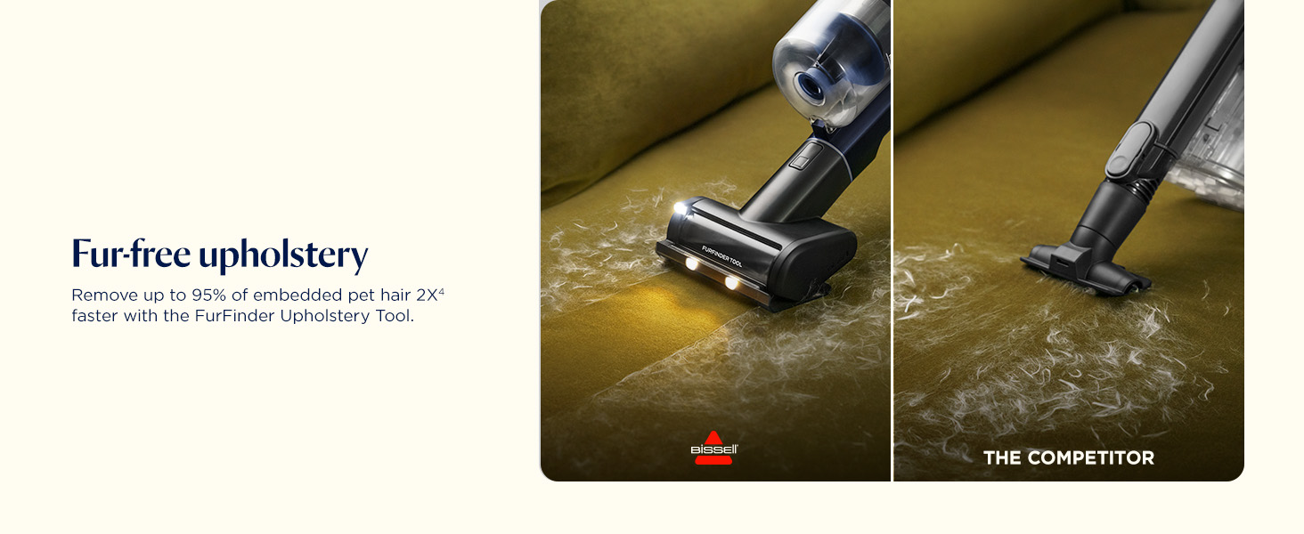 Bissell PowerClean DualBrush 280W Self-Standing Cordless Vacuum, DualBrush & AutoAdapt Tech, Self-Cleaning Brush Roll, Strong Suction, Removeable Battery, Upholstery Tool & Bright Headlights, 4196K detail 5