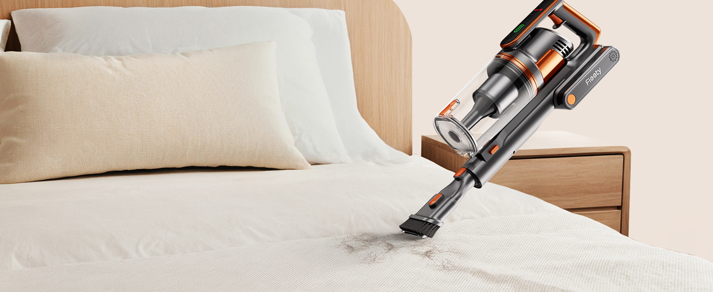 Cordless Vacuum Cleaner, 650W/55Kpa/70Mins Stick Vacuum Cleaners for Home with 180° Foldable Wand &3.3Ft Hose, Touch Screen AUTO-Mode, Wall Mount Charging, Fragrance, Vacuum for Floor/Carpet/Pet Hair detail 13