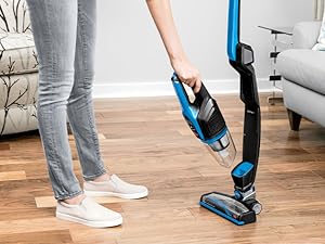 Bissell, 3061 Featherweight Cordless Stick Vacuum, Self-Standing, Electric Blue, Black detail 4