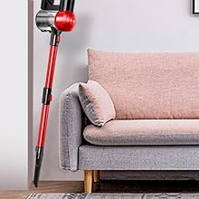 iwoly C150 Cordless Vacuum Cleaner Rechargeable with 2200mAh Detachable Battery, 18000Pa Cyclone Vacuum with HEPA Filter, Lightweight Portable Handheld Stick Vacuum for Hard Floor Car Cleaning detail 6