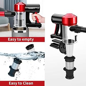 iwoly C150 Cordless Vacuum Cleaner Rechargeable with 2200mAh Detachable Battery, 18000Pa Cyclone Vacuum with HEPA Filter, Lightweight Portable Handheld Stick Vacuum for Hard Floor Car Cleaning detail 10
