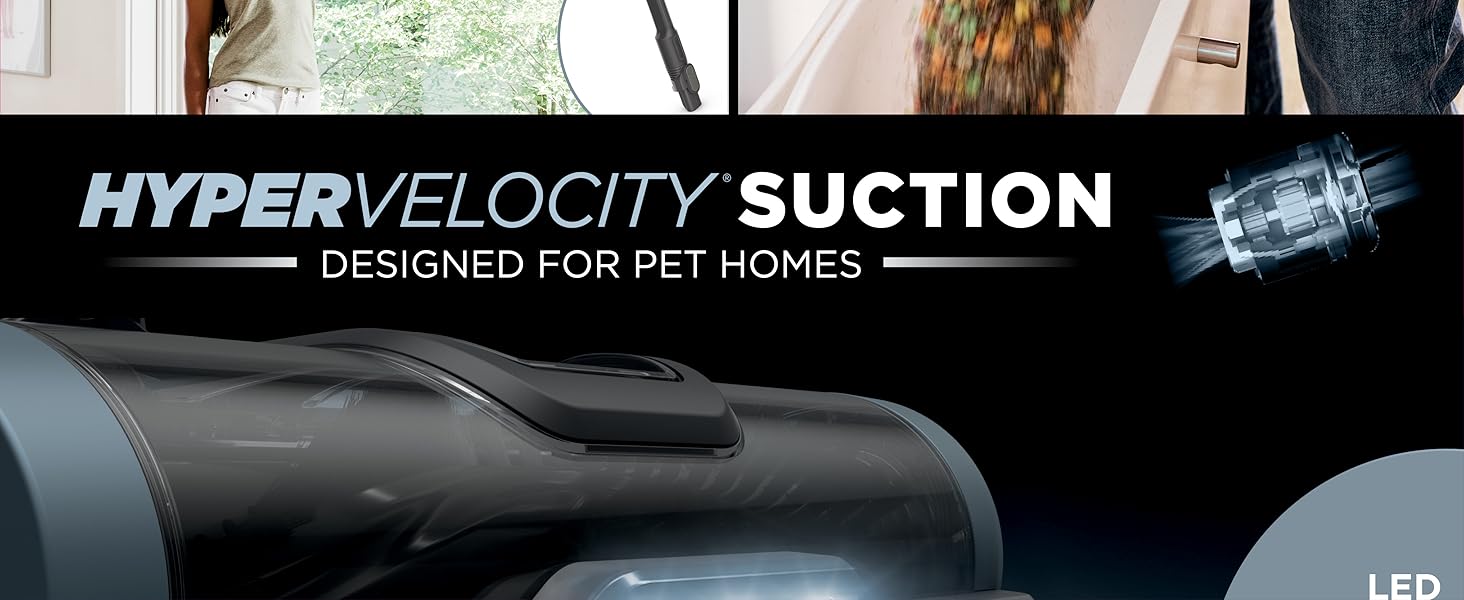 Shark Pet Cordless Stick Vacuum | XL Dust Cup, LED Headlights, Removable Handheld Vac, Crevice Tool | Portable Vacuum for Pet Hair | Carpet & Hard Floors | 40-Min Runtime | Ice Blue | IX141AMZ detail 6