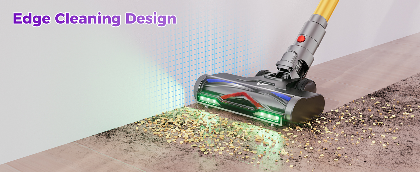 Coovy SU7 Ultra Cordless Vacuum Cleaner, 55KPa/650W 80Mins Runtime Powerful Suction Stick Vaccum for Whole-House Cleaning, Self-Standing Anti-Tangle Vac for Hard Floors Carpet Pet Hair, Ultra Version detail 11