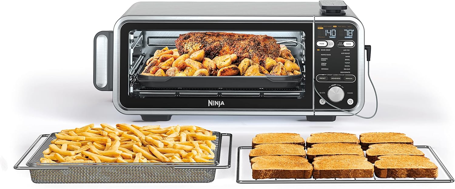 Ninja Air Fryer Toaster Oven Combo | 8-in-1 Functionality | Flip Up & Away for - View 2