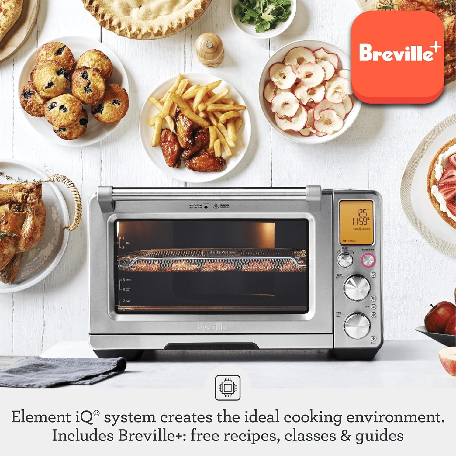 Breville BOV900BSS Smart Oven Air Fryer Pro and Convection Oven, Brushed - View 2