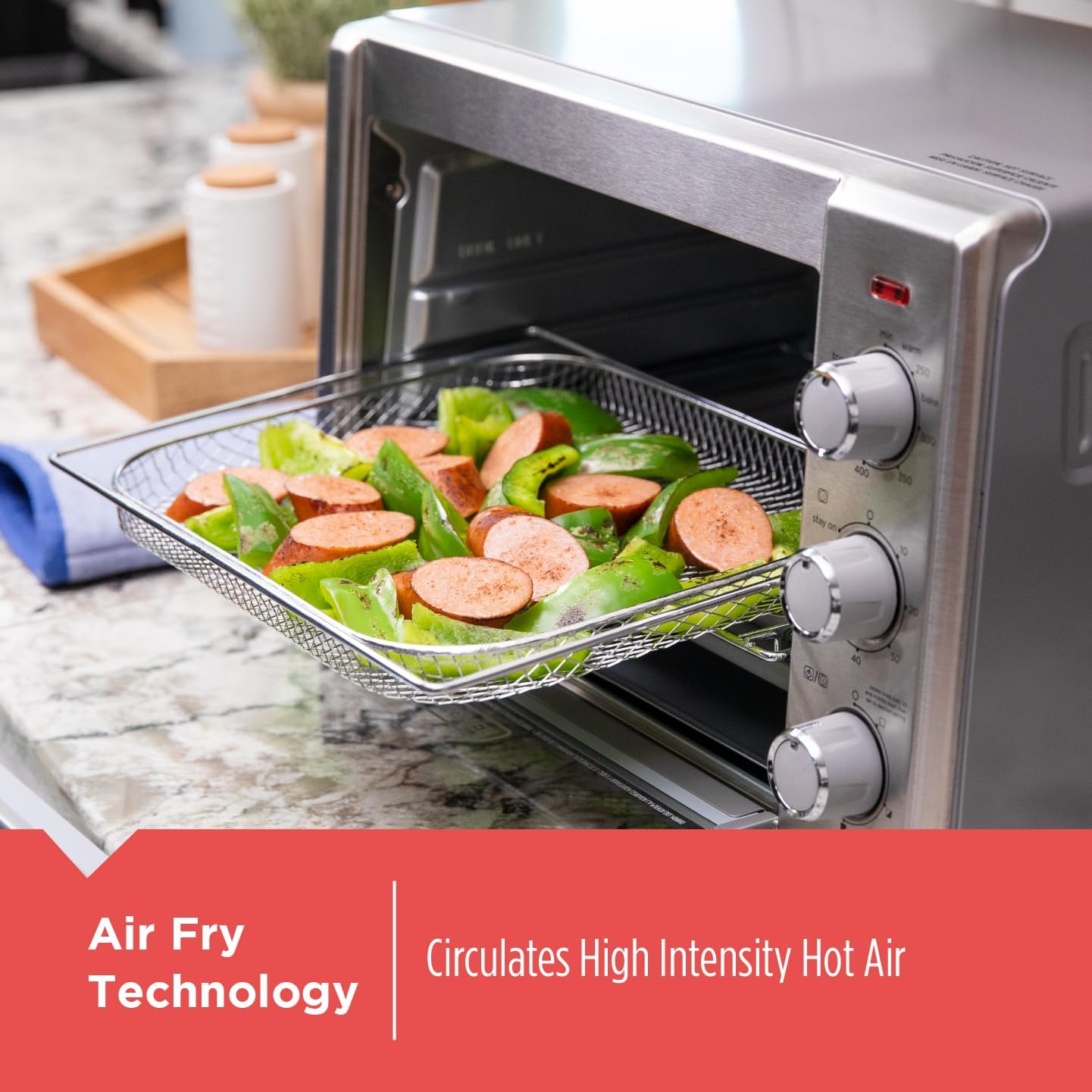BLACK+DECKER Crisp 'N Bake Air Fryer Countertop Convection Toaster Oven, Large - View 4