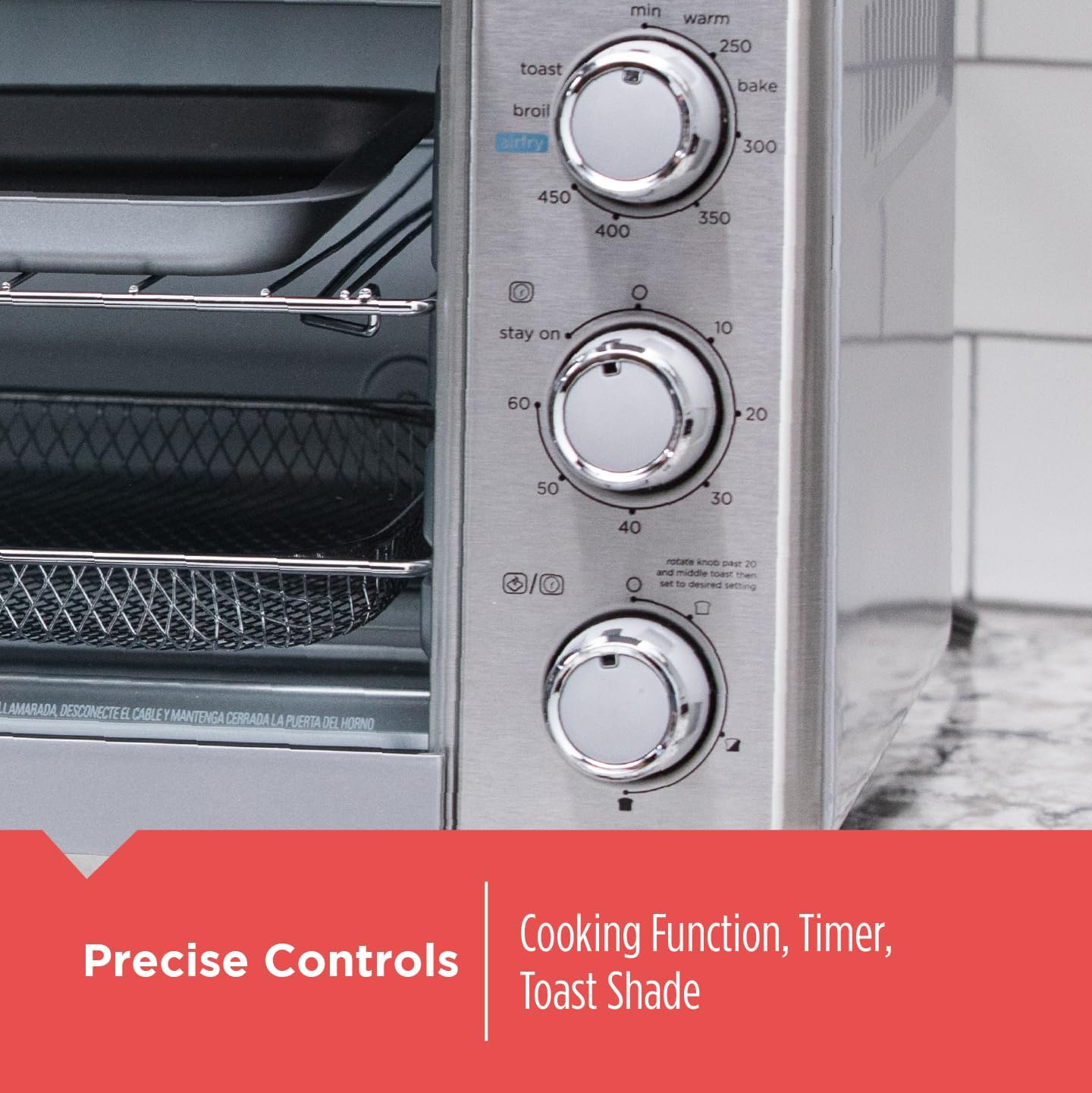 BLACK+DECKER Crisp 'N Bake Air Fryer Countertop Convection Toaster Oven, Large - View 5