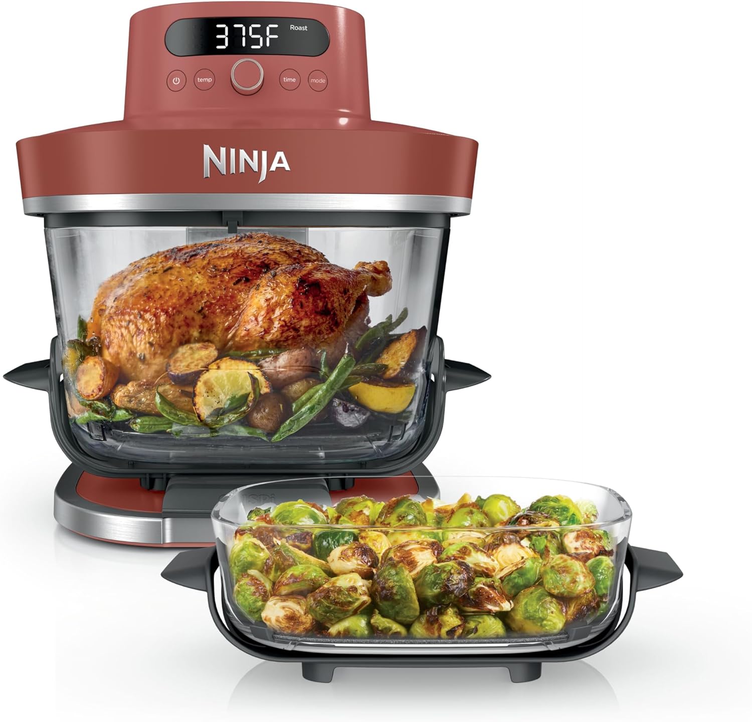 Ninja Crispi Pro 6-in-1 Glass Air Fryer | With Nontoxic, 6qt & 2.5qt Containers - View 2