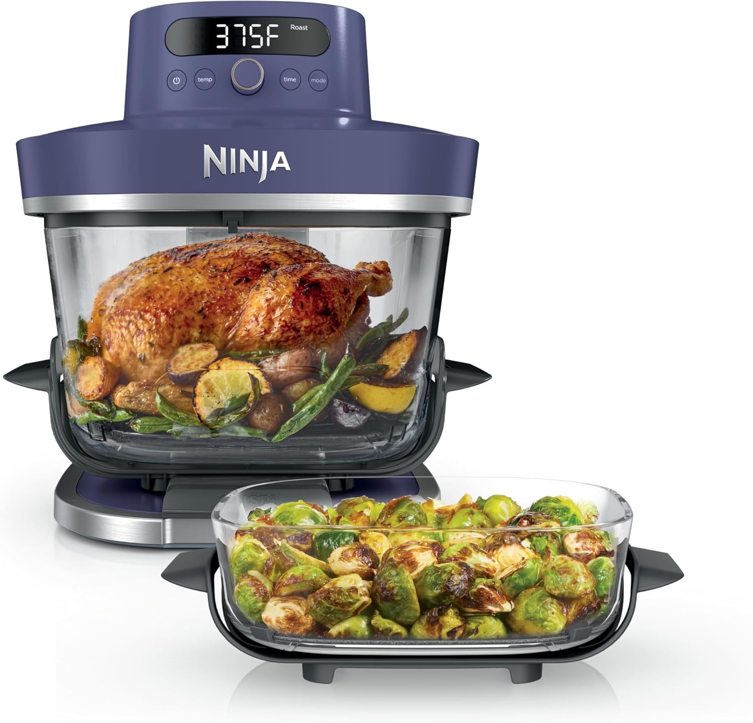 Ninja Crispi Pro 6-in-1 Glass Air Fryer | With Nontoxic, 6qt & 2.5qt Containers - View 4