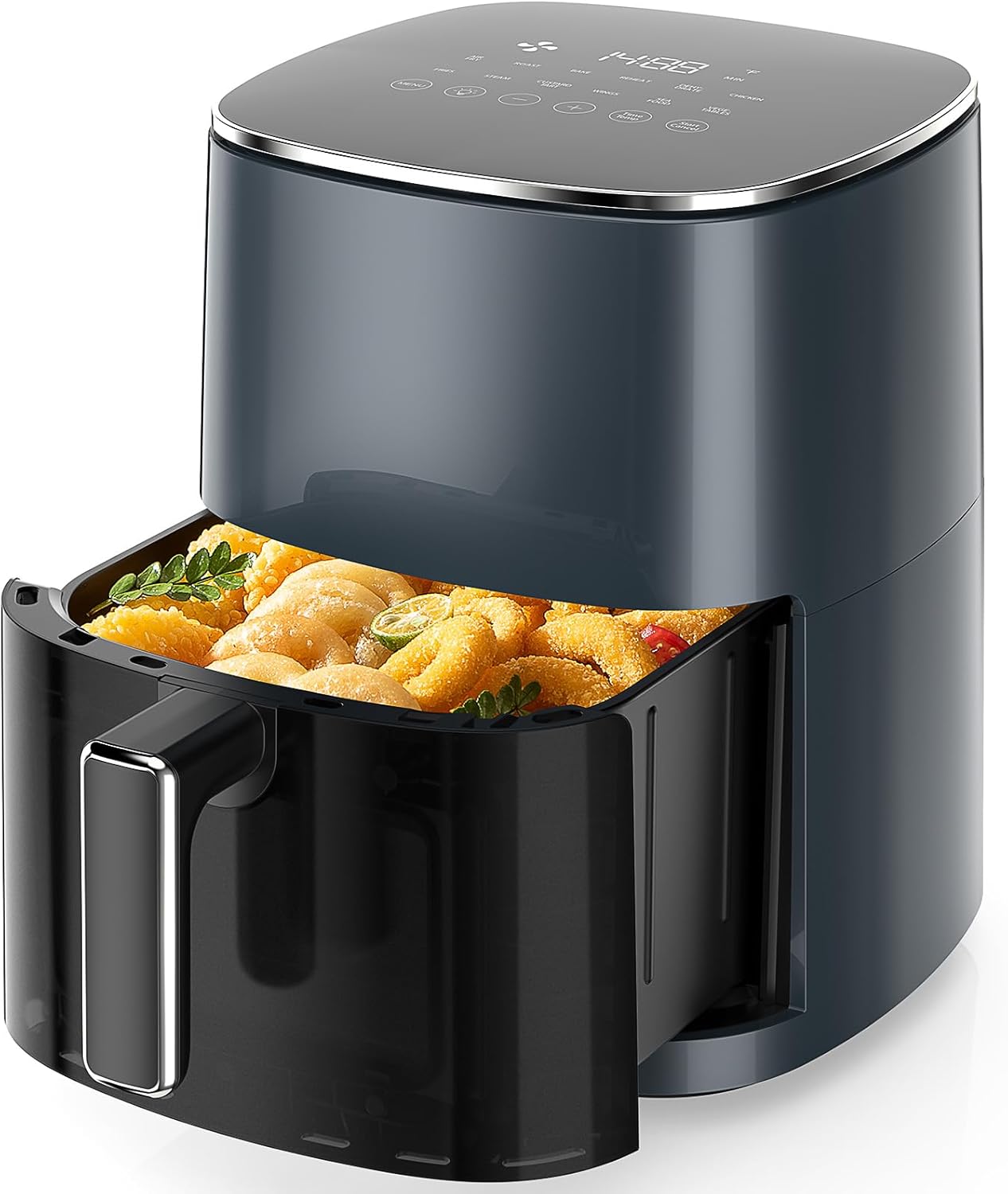 Air Fryer, 6QT Square Airfryer with Visual Window, 400°F Fast Heating Air - View 3