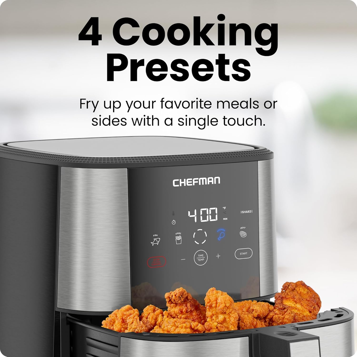 Chefman TurboFry Touch Air Fryer, Large 5-Quart Family Size, One Touch Digital - View 6