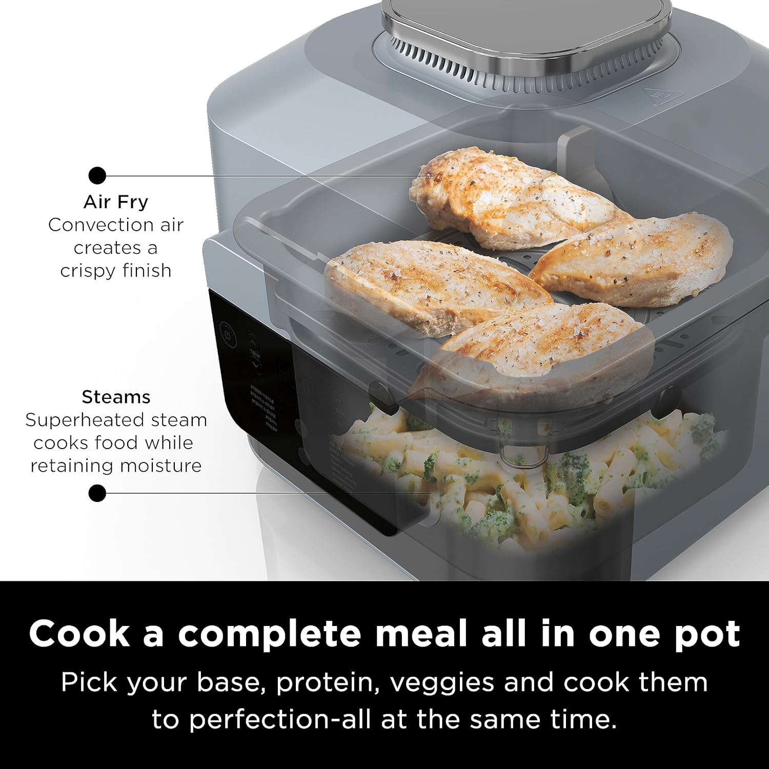 Ninja SF301 Speedi Rapid Cooker & Air Fryer, 6-Quart Capacity, 12-in-1 - View 5