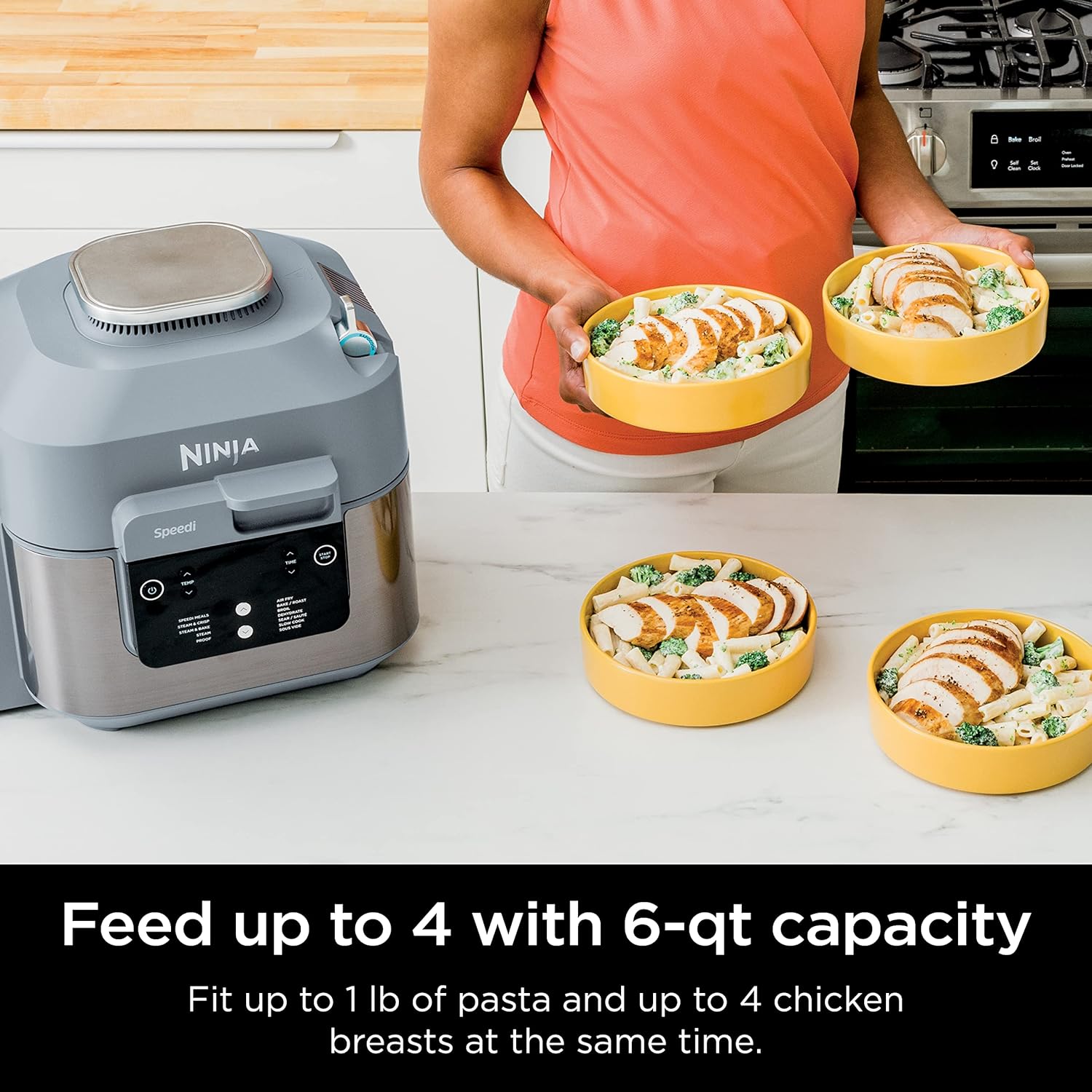 Ninja SF301 Speedi Rapid Cooker & Air Fryer, 6-Quart Capacity, 12-in-1 - View 6