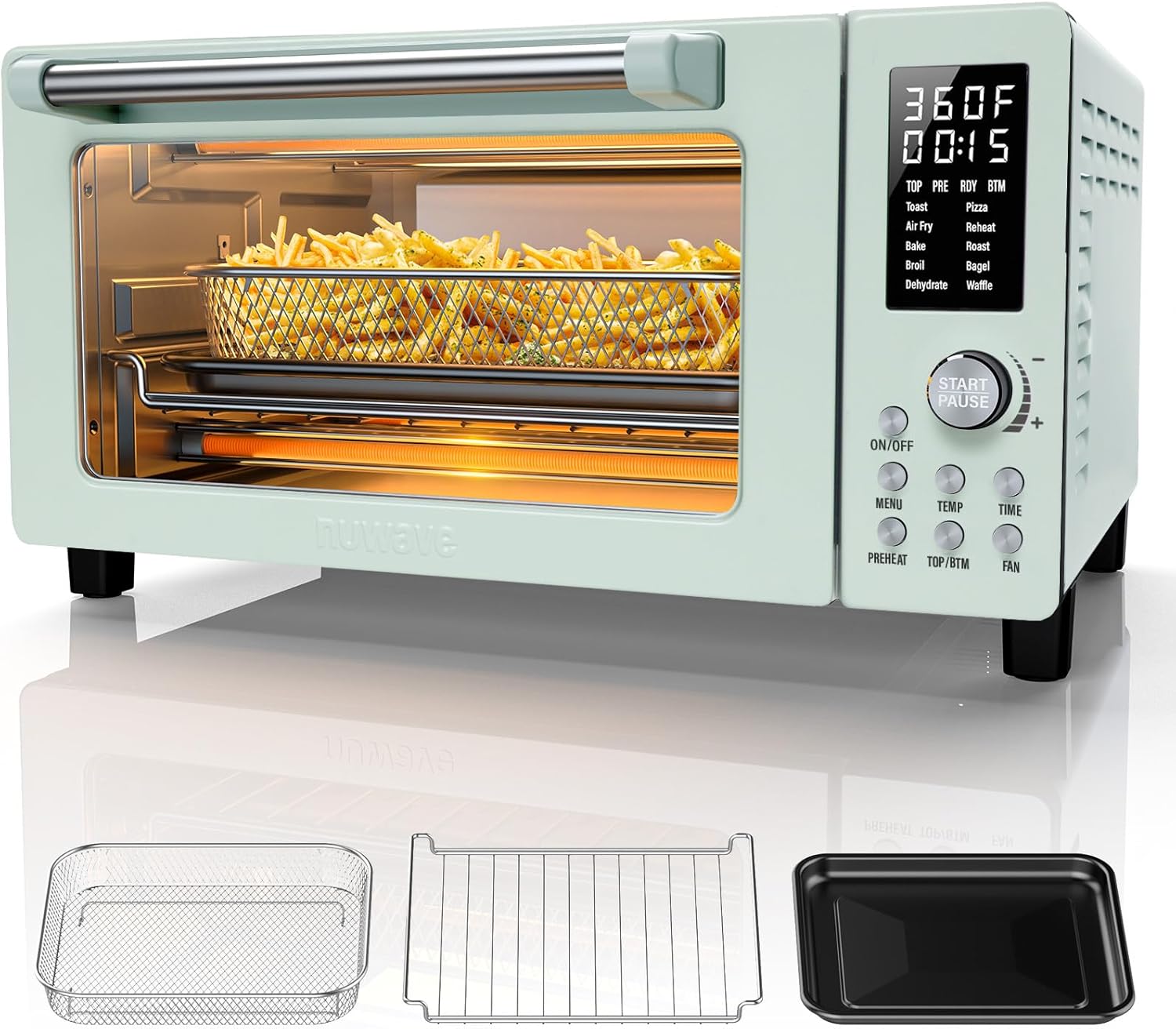 Nuwave Bravo Pro Convection Air Fryer Toaster Oven Combo, 2025 New and - View 3