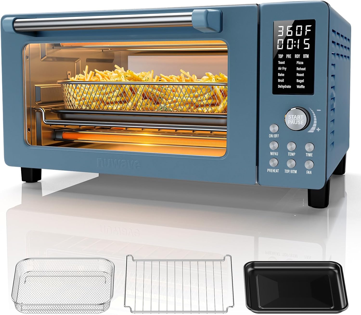 Nuwave Bravo Pro Convection Air Fryer Toaster Oven Combo, 2025 New and - View 5