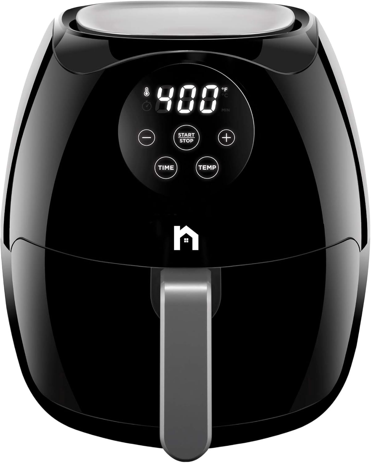 Digital 3.5 Liter Air Fryer w/ Flat Basket, Touch Screen AirFryer, Non-Stick