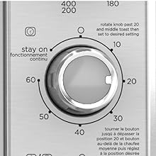BLACK+DECKER Crisp 'N Bake Air Fryer Countertop Convection Toaster Oven, Large Capacity, 6-Slice, 5-in-1, Fits 12" Pizza, 60-Min Timer, Bake, Broil, Air Fry, Toast, Keep Warm, Stainless Steel detail 4