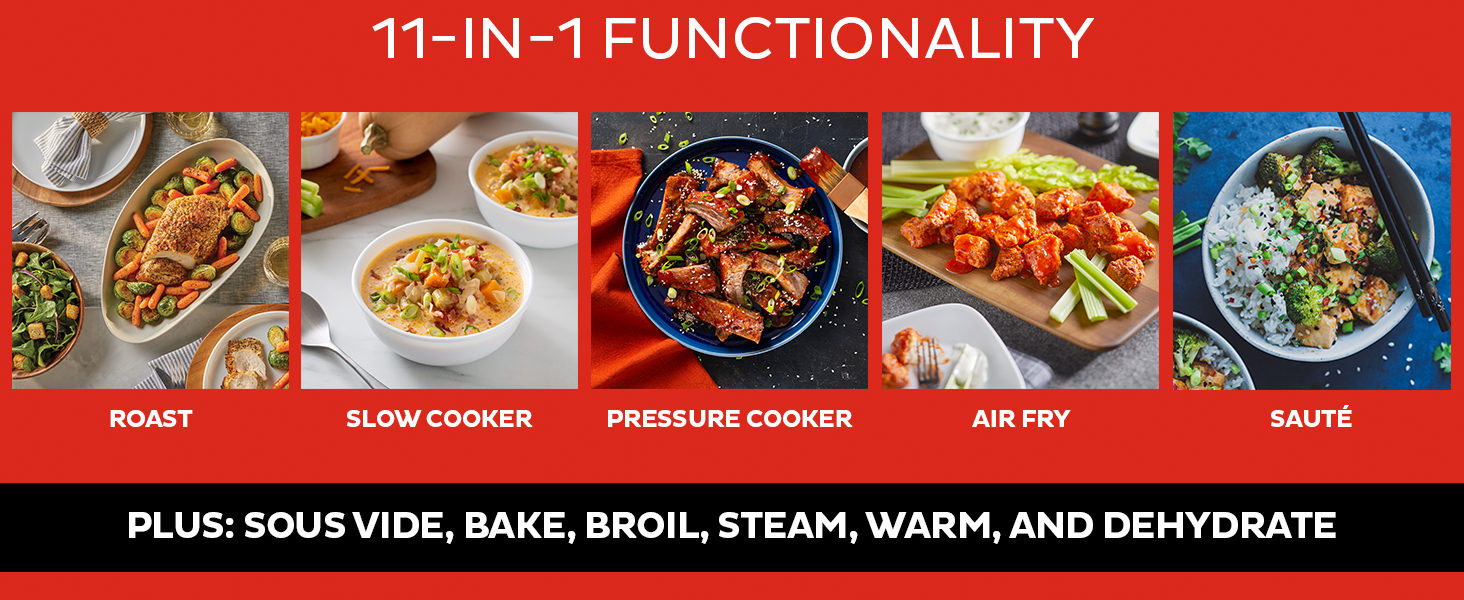 Instant Pot Duo Crisp 11-in-1 Air Fryer and Electric Pressure Cooker Combo with Multicooker Lids that Air Fries, Steams, Slow Cooks, Sautés, Dehydrates, & More, Free App With Over 800 Recipes, 6 Quart detail 2