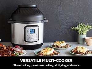 Instant Pot Duo Crisp 11-in-1 Air Fryer and Electric Pressure Cooker Combo with Multicooker Lids that Air Fries, Steams, Slow Cooks, Sautés, Dehydrates, & More, Free App With Over 800 Recipes, 6 Quart detail 4