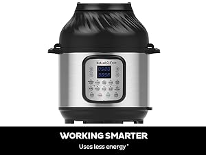 Instant Pot Duo Crisp 11-in-1 Air Fryer and Electric Pressure Cooker Combo with Multicooker Lids that Air Fries, Steams, Slow Cooks, Sautés, Dehydrates, & More, Free App With Over 800 Recipes, 6 Quart detail 7