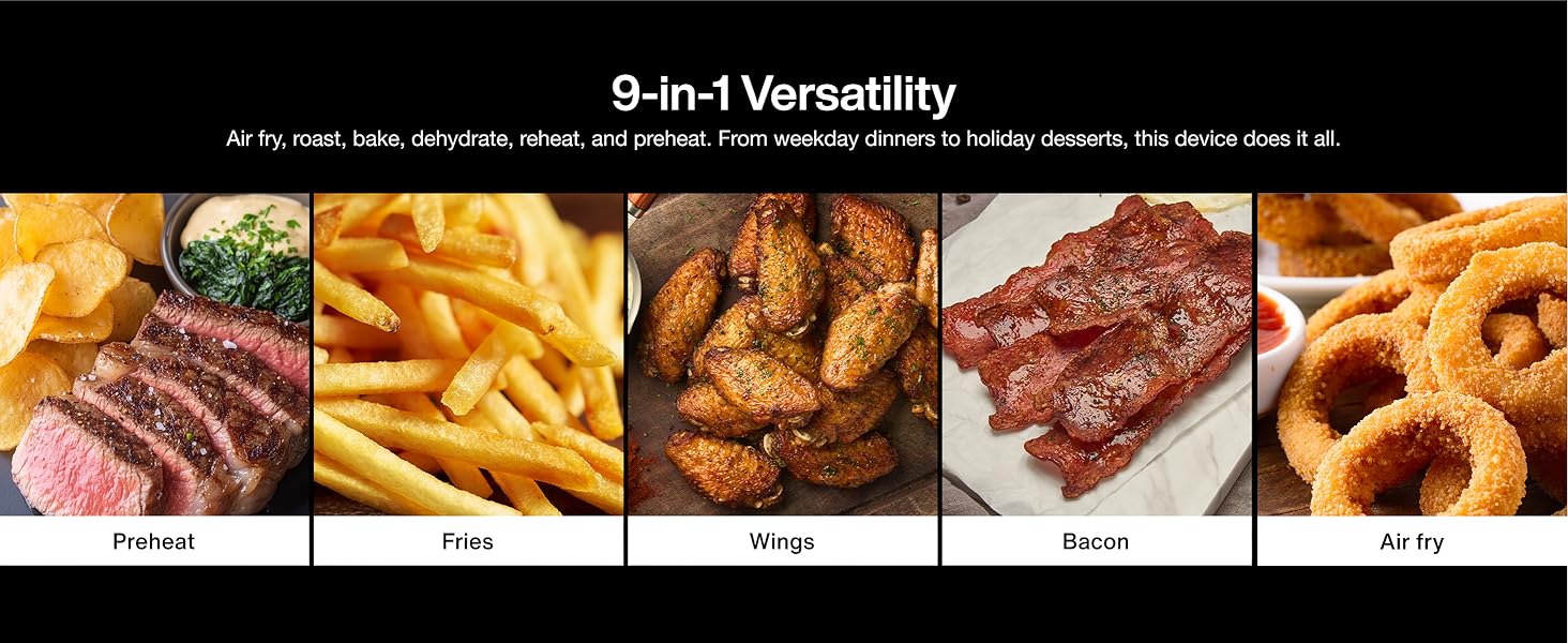 Typhur Sync 8QT AI Smart Air Fryer with Built-in Wireless Meat Thermometer, 9-in-1 XL Non Toxic Ceramic Airfryer, 450°F Max, Cooks 6lb Whole Chicken, Quiet & Dishwasher Safe, 120V detail 5