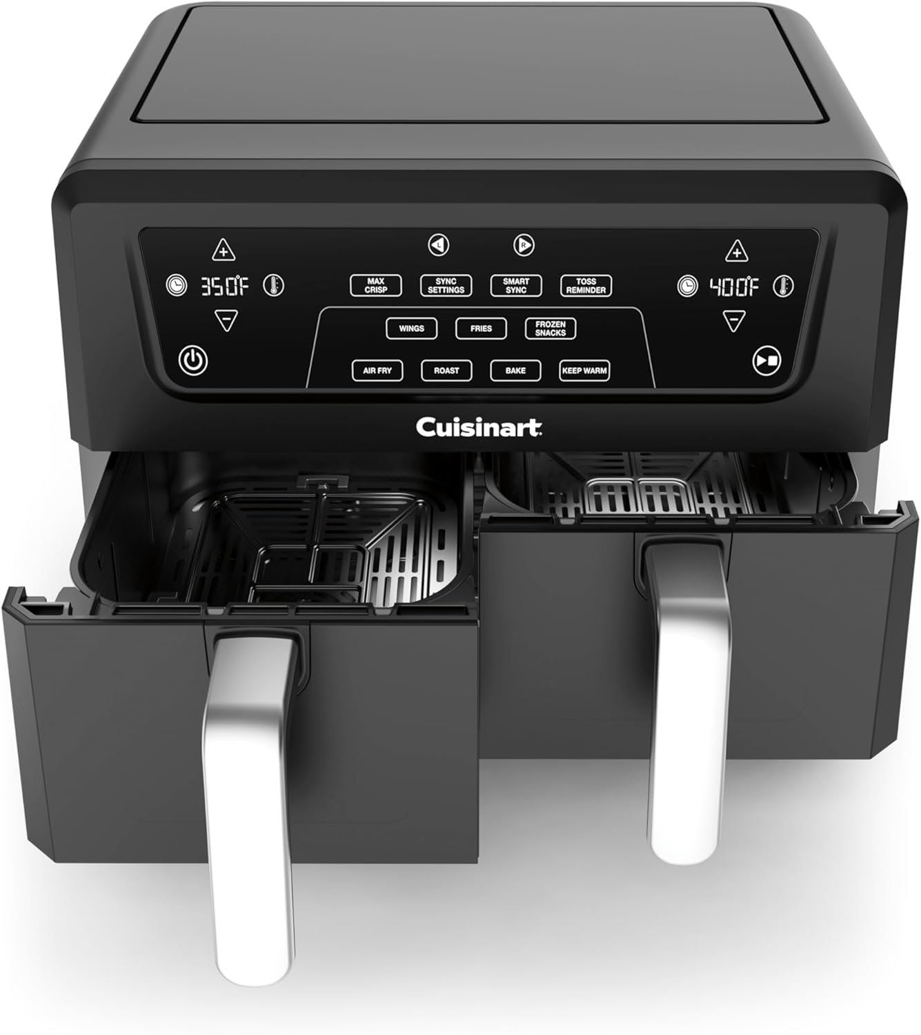 Cuisinart Dual Basket Air Fryer, Two Baskets 11 Qt in Total, 6 Functions: Air Fry, Roast, Bake, Broil, Dehydrate & Keep Warm, Features Sync Finish & Sync Settings, Toss Reminder & Auto-Pause, ADZ-112 detail 6