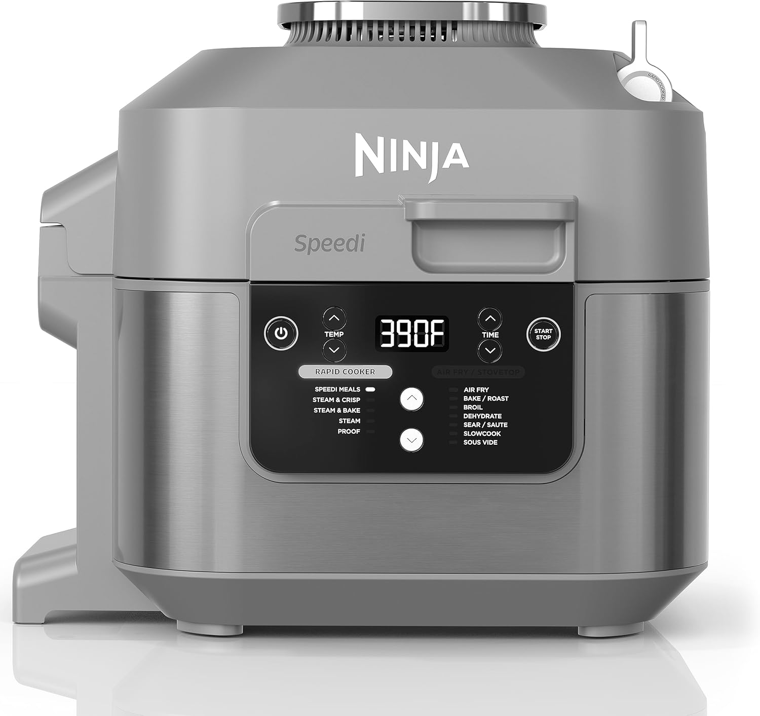 Ninja SF301 Speedi Rapid Cooker & Air Fryer, 6-Quart Capacity, 12-in-1 Functions to Steam, Bake, Roast, Sear, Sauté, Slow Cook, Sous Vide & More, 15-Minute Speedi Meals All In One Pot, Sea Salt Gray detail 13