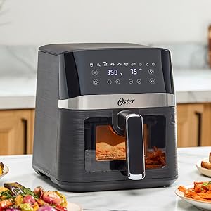 Oster Compact Air Fryer, 4-Quart Digital Airfryer with Window, Easy-to-Use Countertop Air Fryer detail 2