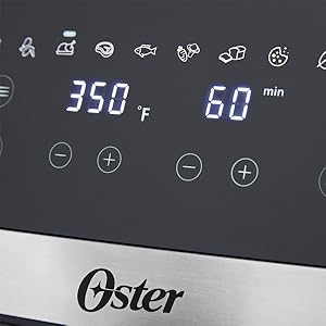 Oster Compact Air Fryer, 4-Quart Digital Airfryer with Window, Easy-to-Use Countertop Air Fryer detail 8