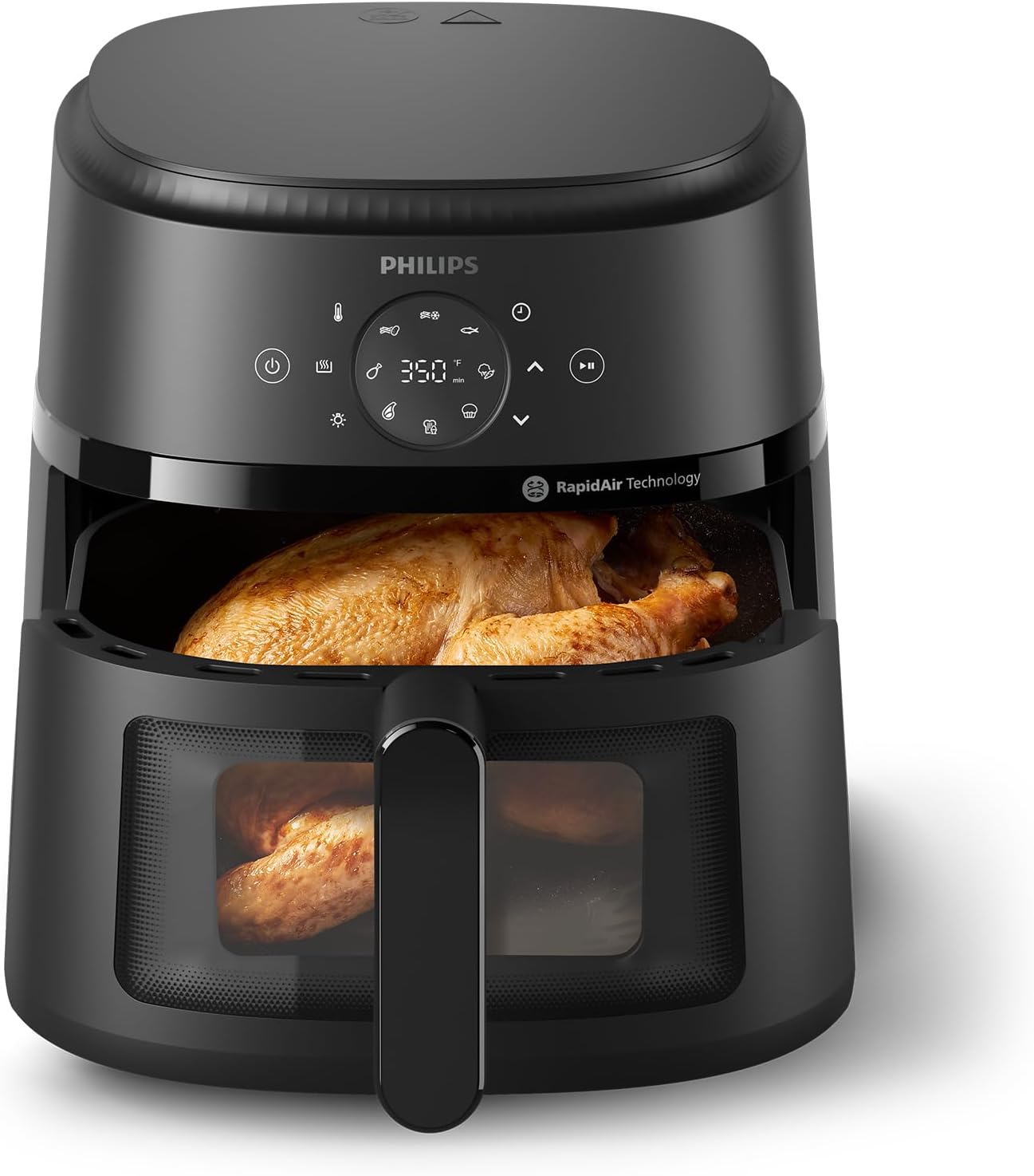 Philips Air Fryer 2000 Series - 13-in-1 functions, 6.6 Quarts, Compact Design with Cooking Window, Black, (NA231/00) detail 18