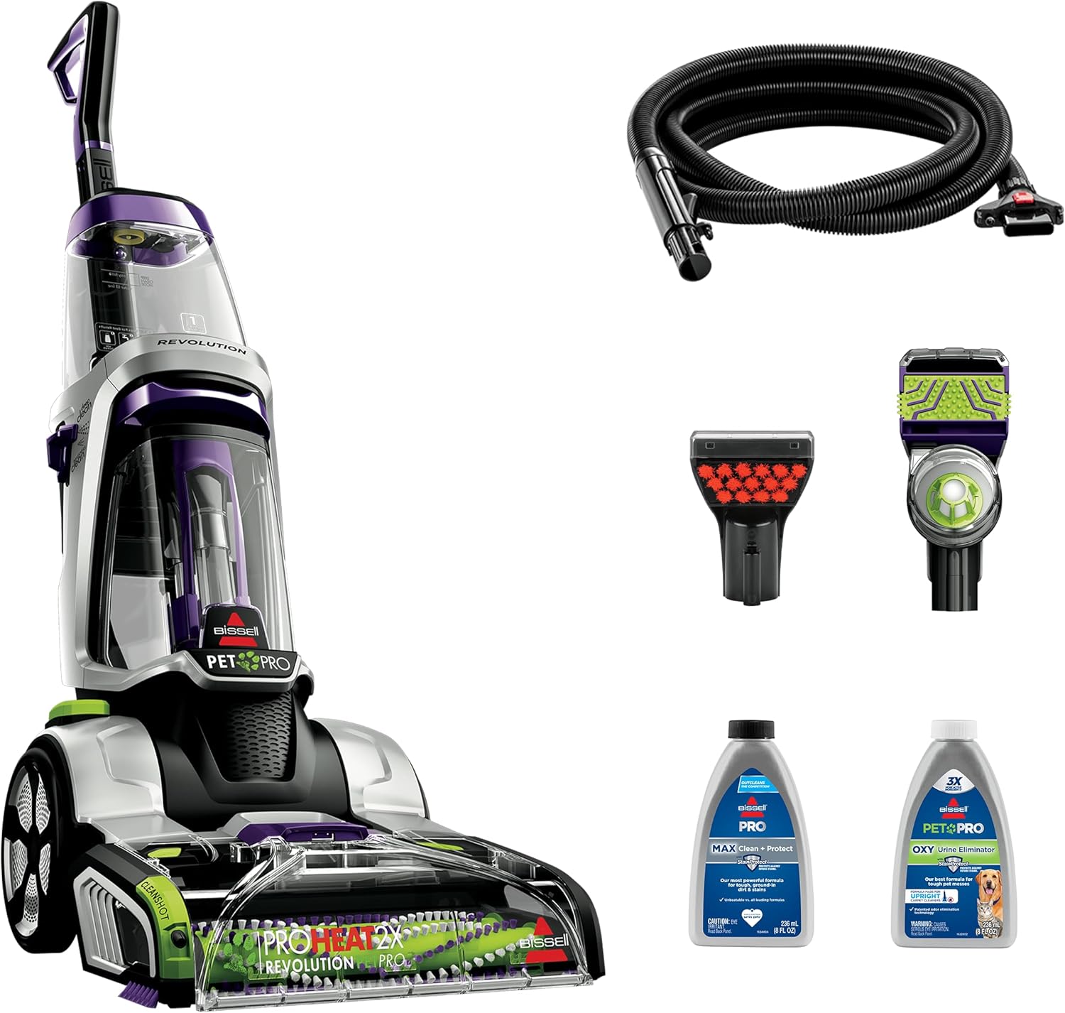 BISSELL ProHeat 2X Revolution Pet Pro Plus, 3588F, Upright Deep Cleaner,