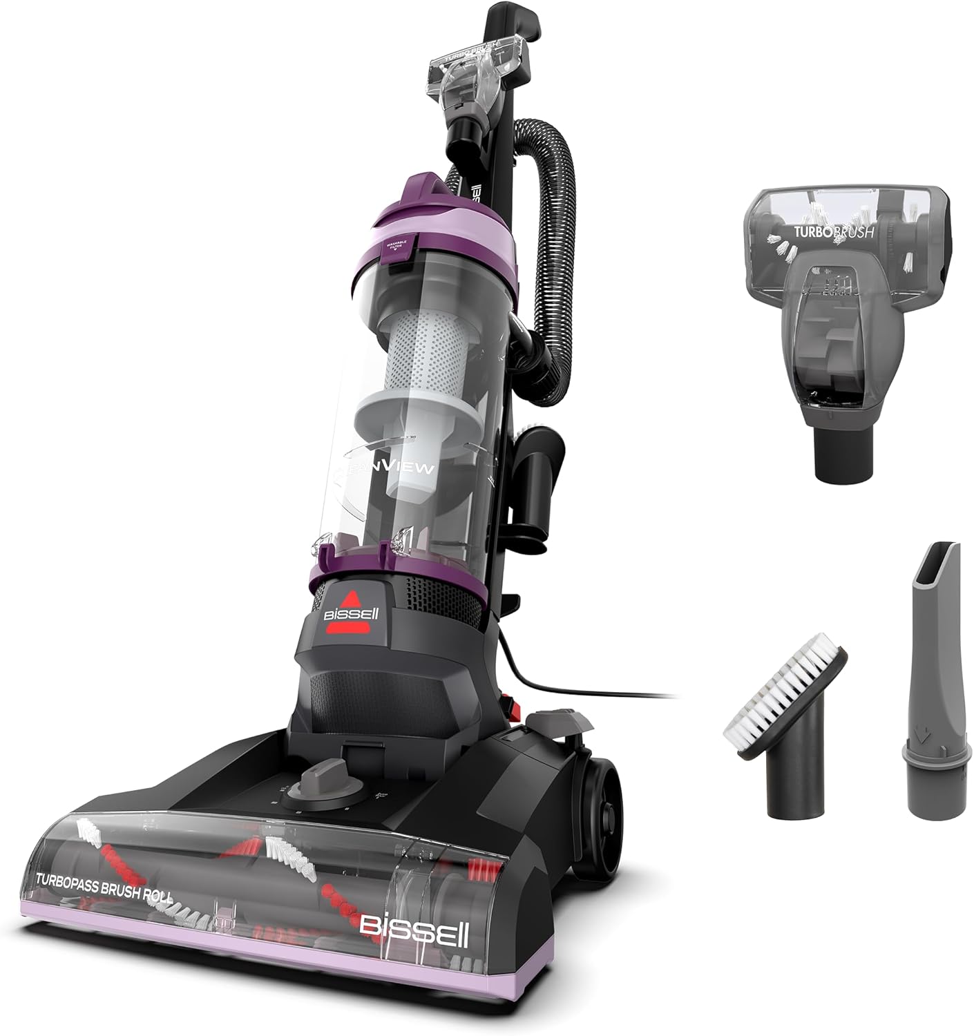 Bissell CleanView Upright Vacuum with Pet Hair Brush Roll, Powerful Suction,