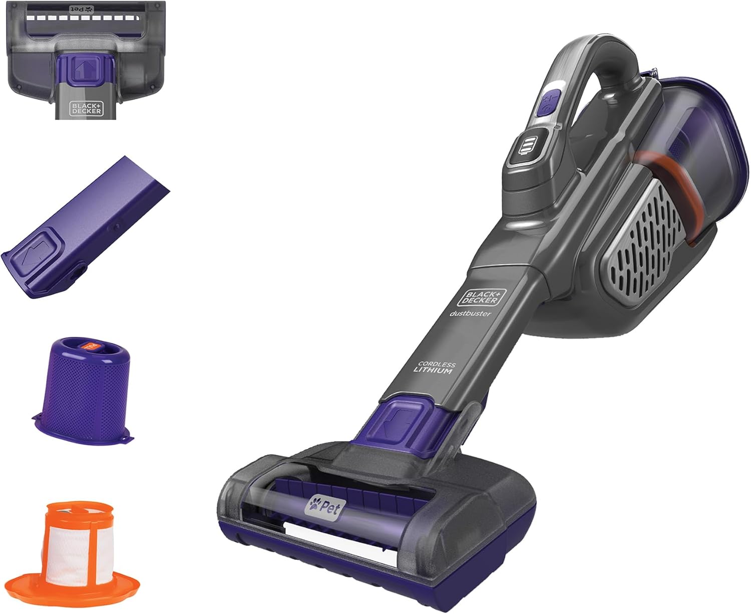 BLACK+DECKER dustbuster furbuster Pet Hair Vacuum with Motorized Pet Hair