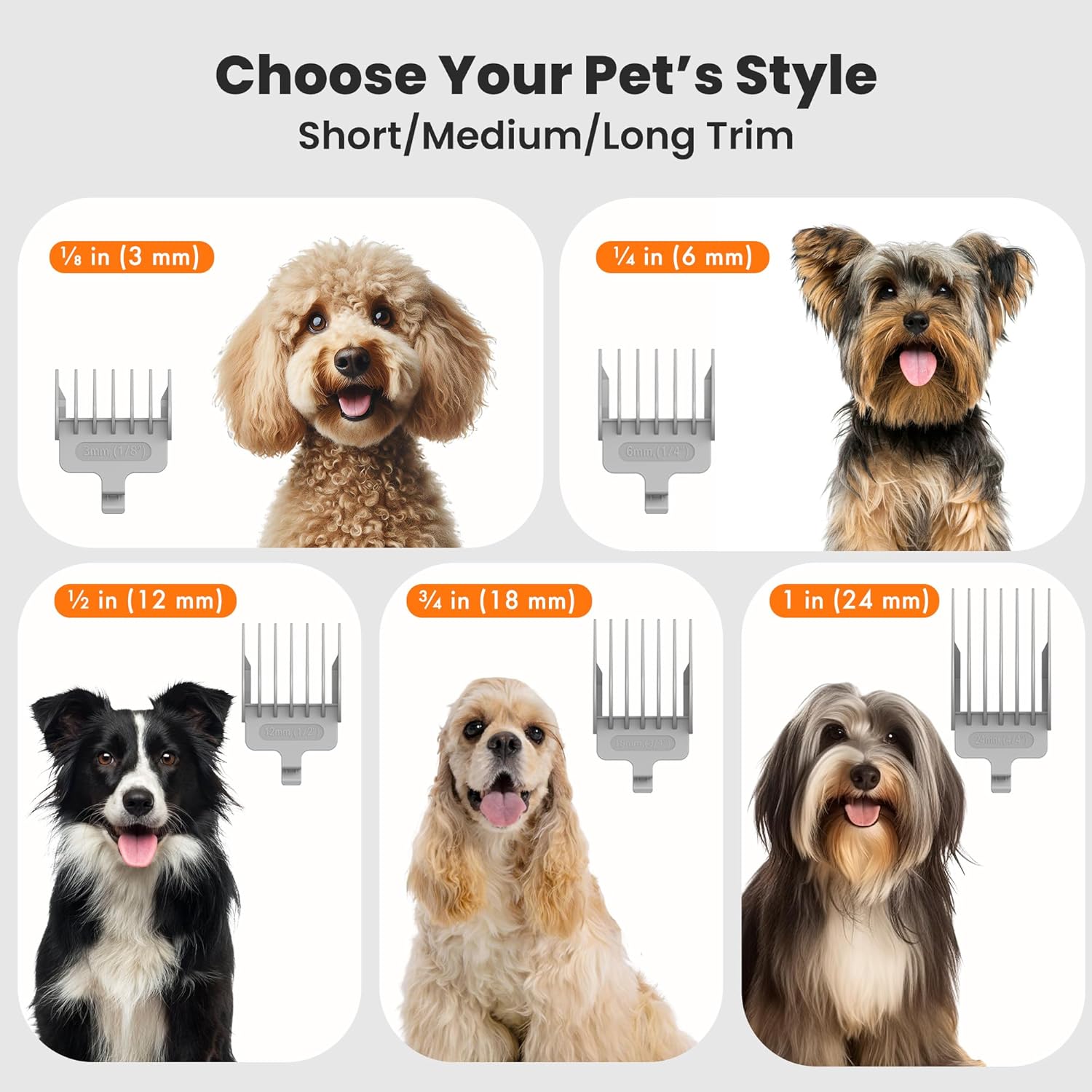 Neakasa P1 Pro Dog Grooming Vacuum Kit, 6-in-1 Pet Hair Grooming with Clippers - View 6