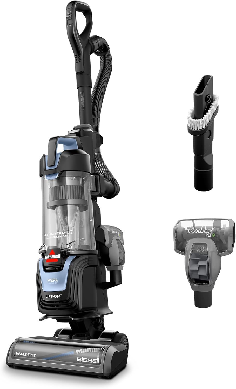 Bissell Pet Hair Eraser DualBrush Upright Vacuum with Two Brush Rolls,