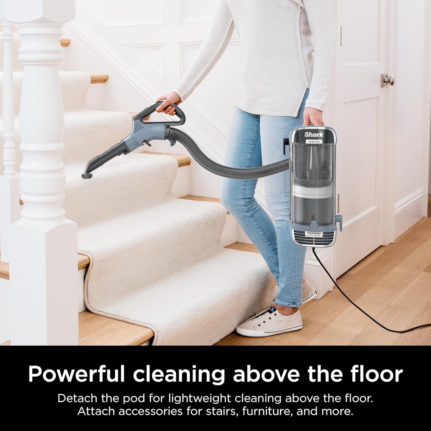 Shark Performance Powered Lift-Away Upright Vacuum, Ultra-Powerful Suction, No - View 2