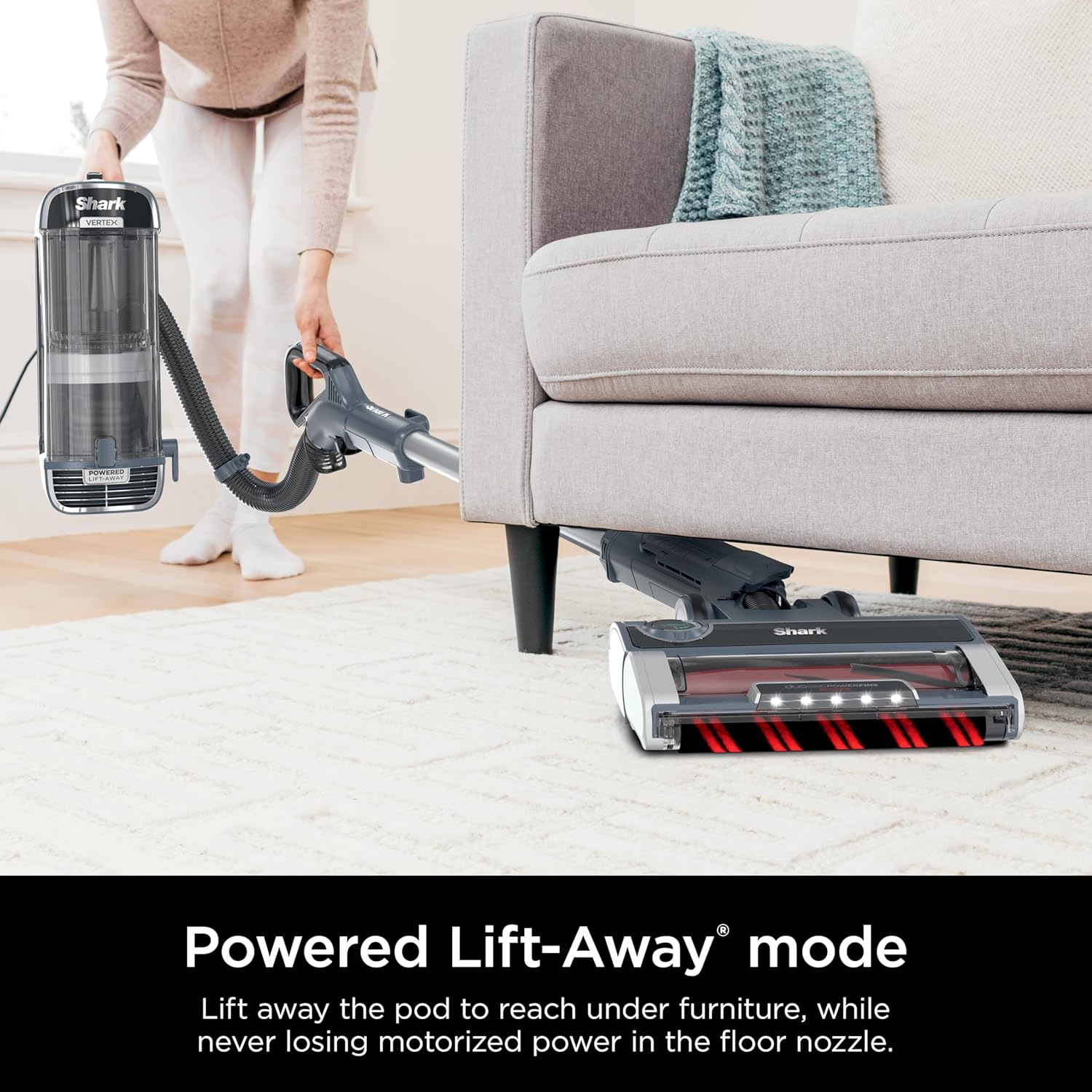 Shark Performance Powered Lift-Away Upright Vacuum, Ultra-Powerful Suction, No - View 6