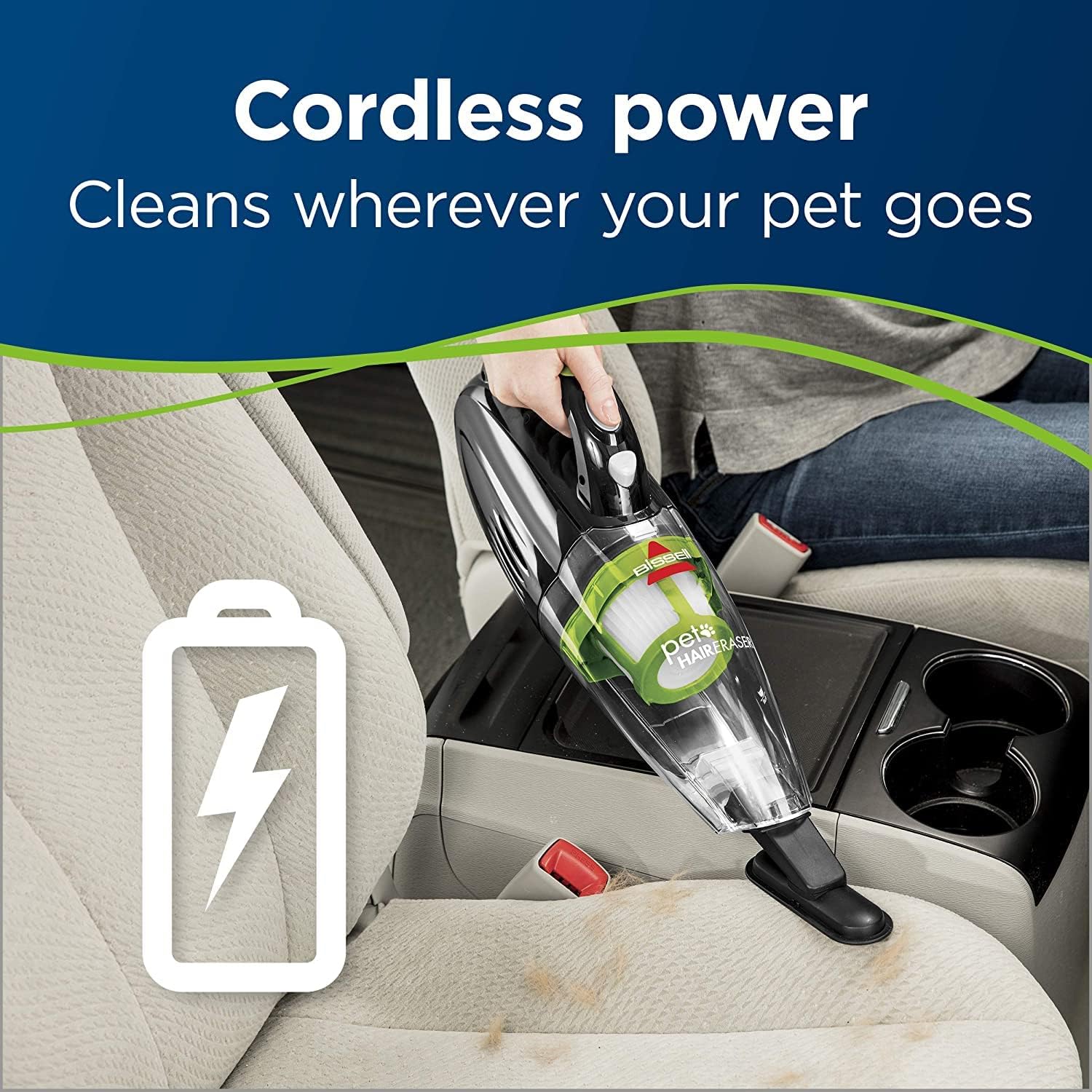 Bissell Pet Hair Eraser Cordless Hand Vacuum, Home, Auto, and Pet Vacuum, - View 4