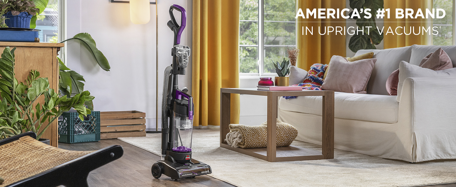 Bissell CleanView Compact Turbo Upright Vacuum with Quick Release Wand, Full Size Power, Compact Size for Apartments & Dorms, 3437F detail 1