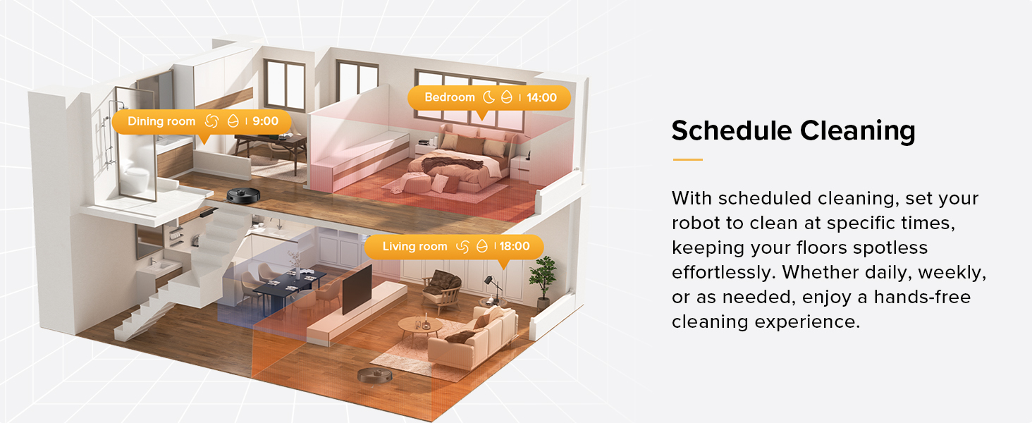 roborock Q7 M5+ Robot Vacuum and Mop, Upgraded from Q5 Max+, Up to 7-9 Weeks Self-Empty, 10000Pa Suction, Dual Anti-Tangle System for Pet Hair & Carpet, PreciSense LiDAR Navigation, App Control, Black detail 11