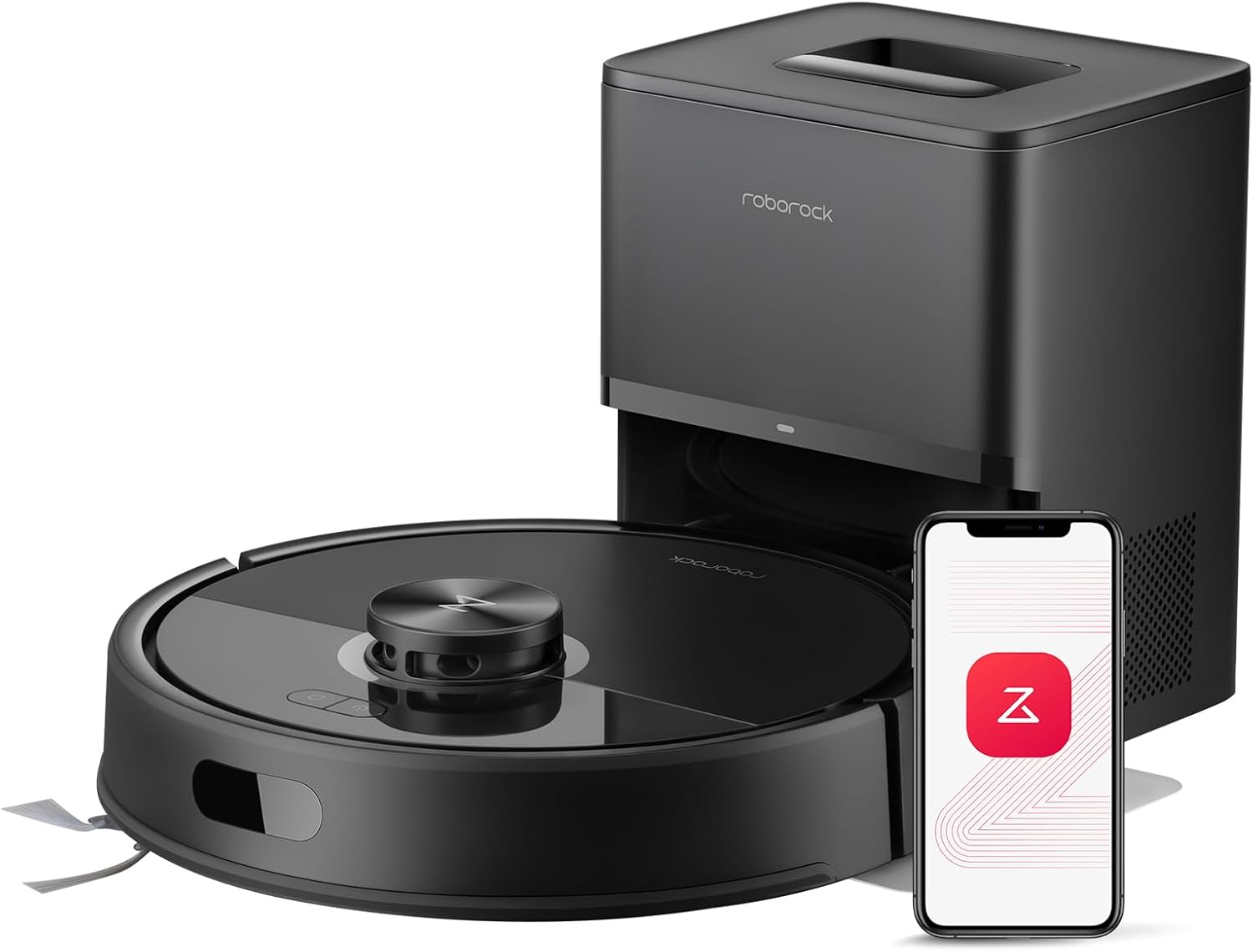 roborock Q7 M5+ Robot Vacuum and Mop, Upgraded from Q5 Max+, Up to 7-9 Weeks Self-Empty, 10000Pa Suction, Dual Anti-Tangle System for Pet Hair & Carpet, PreciSense LiDAR Navigation, App Control, Black detail 17
