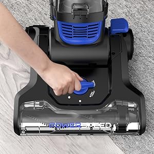 Eureka Lightweight Powerful Upright Vacuum Cleaner for Carpet and Hard Floor, PowerSpeed, New Model,Blue,black/New Model detail 2