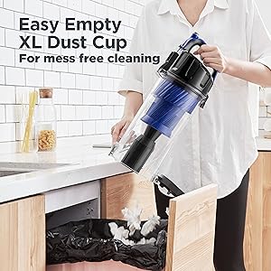 Eureka Lightweight Powerful Upright Vacuum Cleaner for Carpet and Hard Floor, PowerSpeed, New Model,Blue,black/New Model detail 5