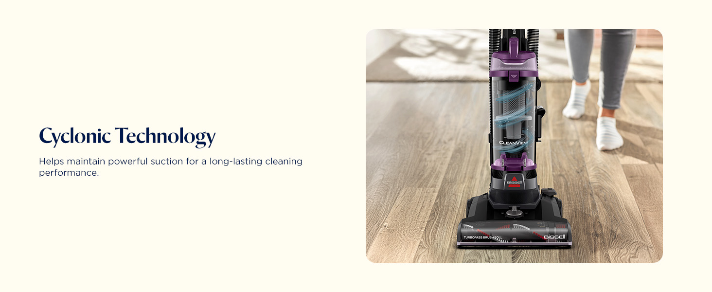 Bissell CleanView Upright Vacuum with Pet Hair Brush Roll, Powerful Suction, Pet Hair Tools, Large Dirt Container, 4438 detail 7