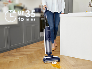 Tineco Floor ONE S5 Smart Cordless Wet Dry Vacuum Cleaner and Mop for Hard Floors, Digital Display, Long Run Time, Great for Sticky Messes and Pet Hair, Space-Saving Design, Blue detail 13